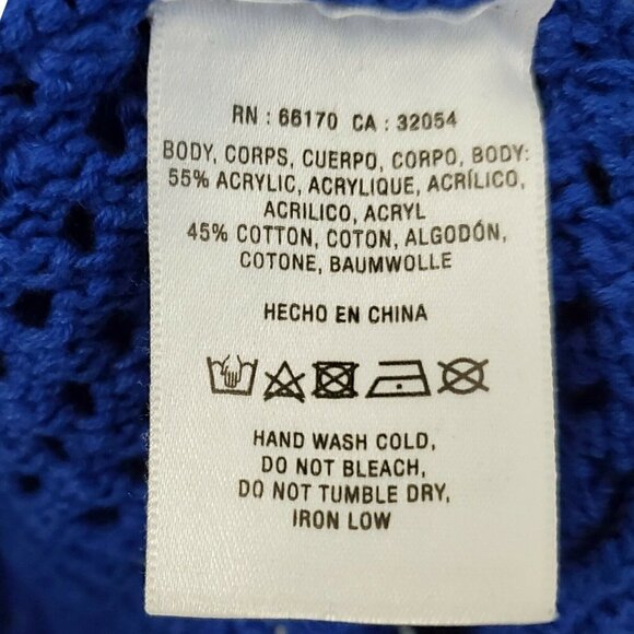 Moth Anthropologie Cobalt Sweater Small Blue Reese Kimono‎ Dolman Sleeve - Picture 8 of 12